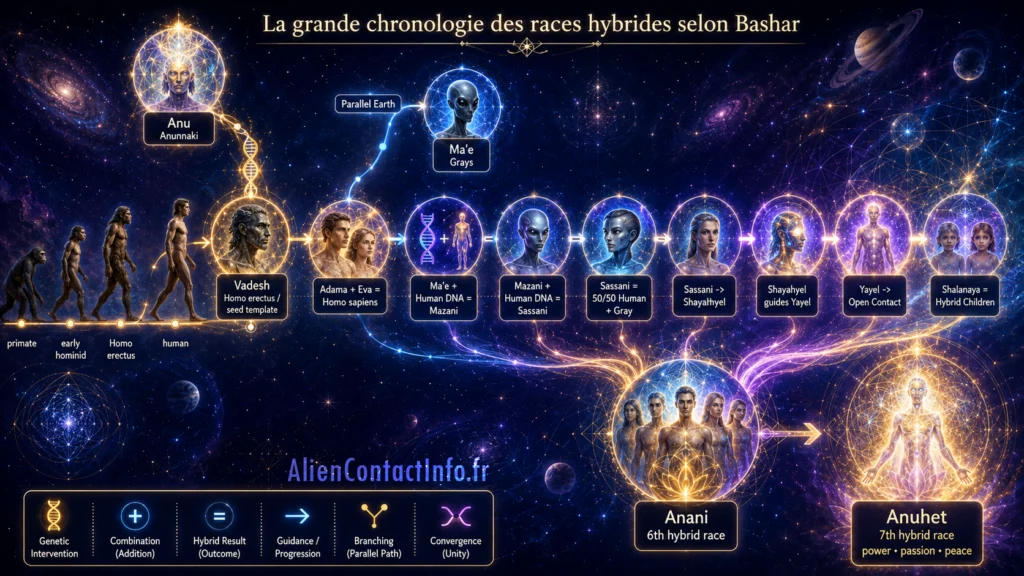 chronologie des 12 races hybrides