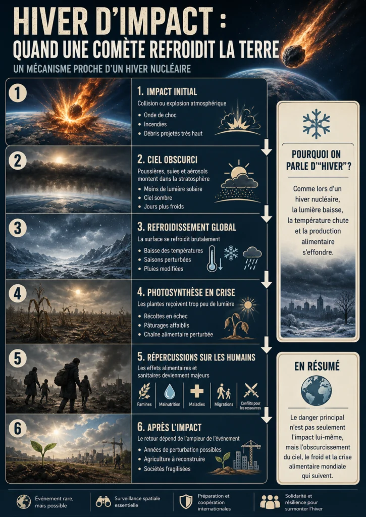 infographie atlantide impact comète